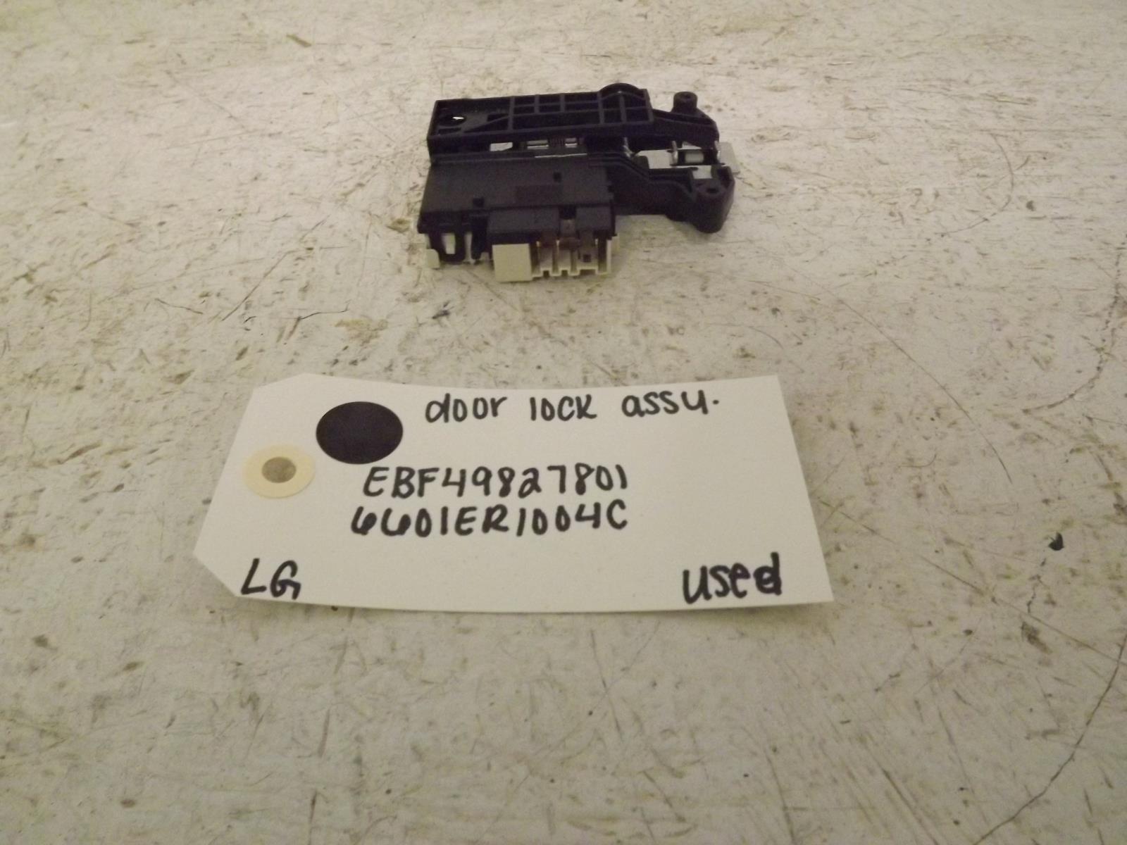 LG Washer EBF49827801 6601ER1004C Door Lock Assembly Used LG Washer EBF49827801 6601ER1004C Door Lock Assembly Used
